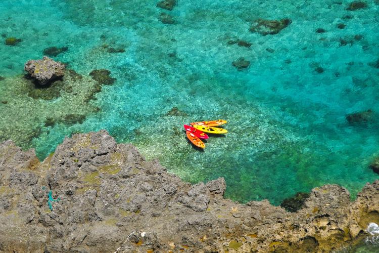 【シギラビーチ（リゾート内）】様々なマリンレジャーもご用意しております。