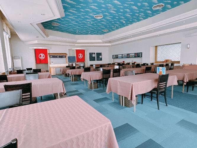 今治の歴史「村上海賊」をイメージしたレストラン。夕食朝食会場です。