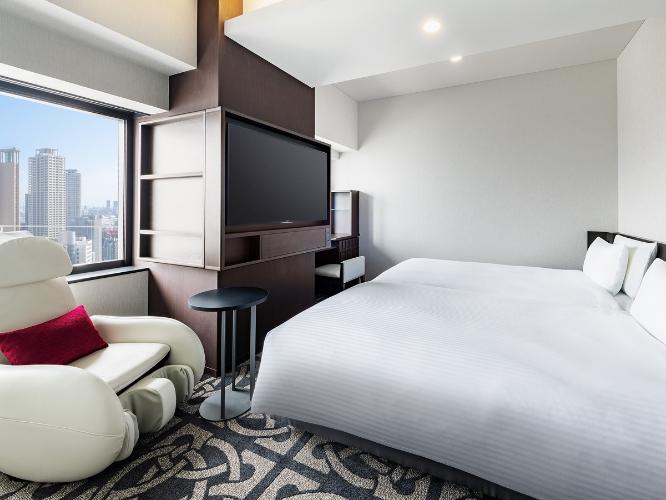 ツイン（海側）【禁煙】～広さ26.0平米～　バスタブあり・ベッド 110cm×195cm×2台