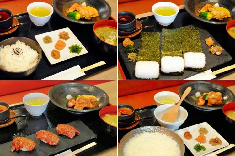 朝食メニュー4種