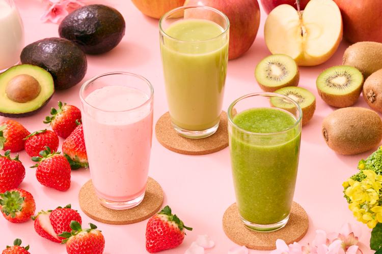 【春限定】旬の食材がぎゅっと詰まった、春色こだわりスムージー