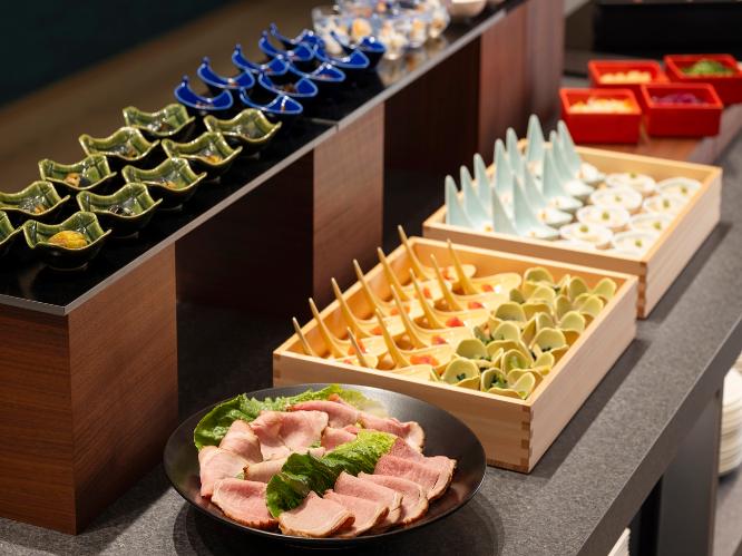 【朝食_朝食ブッフェ】95品目の食材を楽しめるブッフェ。※一例