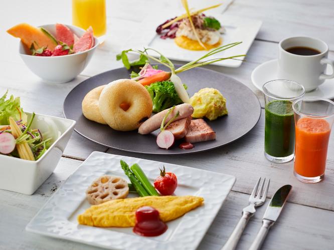 【朝食_朝食ブッフェ】95品目の食材を楽しめるブッフェ。※一例