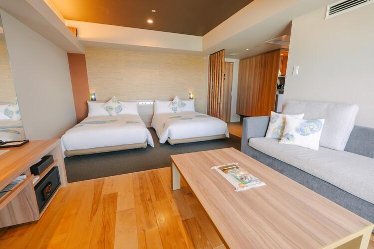 クラブフロア按司温泉露天風呂DXツインエアポートビュー