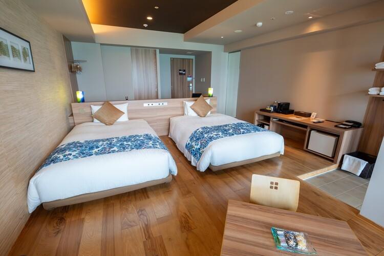 クラブフロア按司温泉露天風呂ツインオーシャンビュー