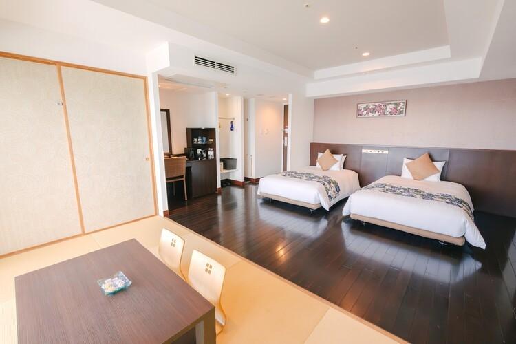 温泉露天風呂付コーナーデラックス和洋室エアポートビュー