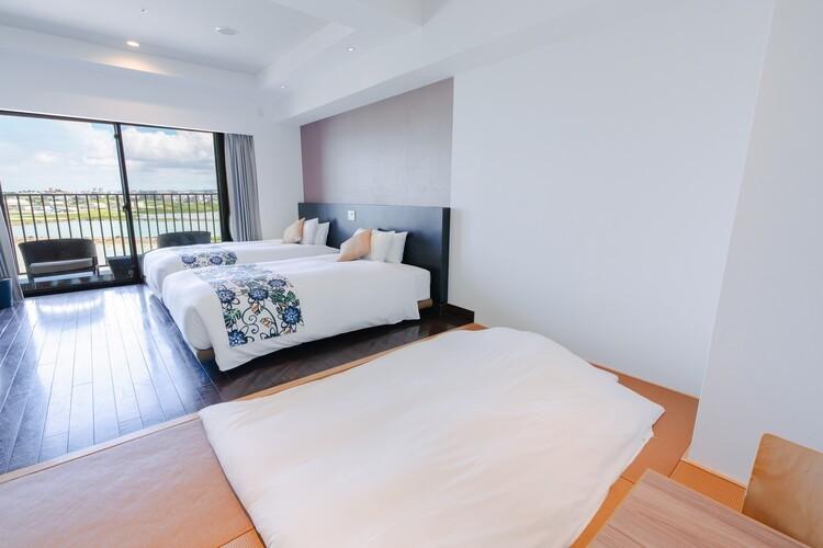 温泉露天風呂付デラックス和洋室エアポートビュー