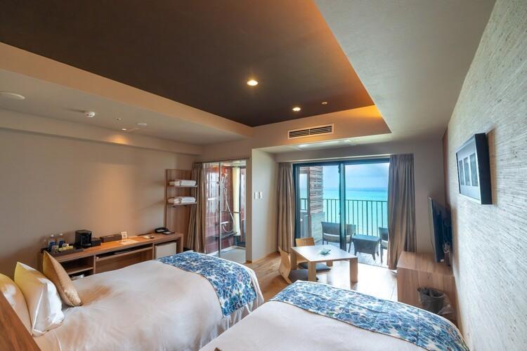 クラブフロア按司温泉露天風呂ツインオーシャンビュー