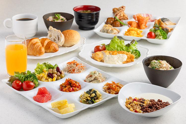 朝食ビュッフェ