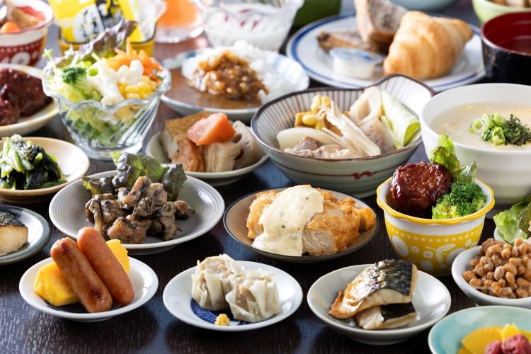 【朝食】ビュッフェ盛り付け例
