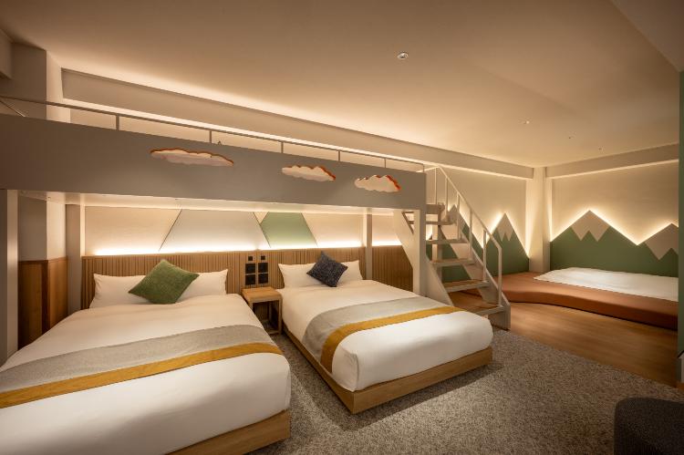 ファミリールーム空 客室内