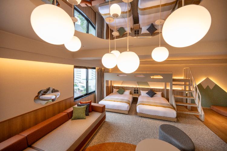 ファミリールーム空 客室内