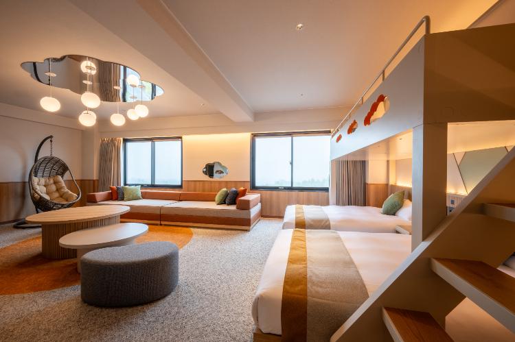 ファミリールーム空 客室内