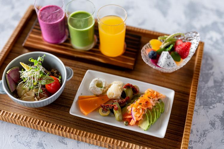 【ホテル内レストラン（朝食一例）】