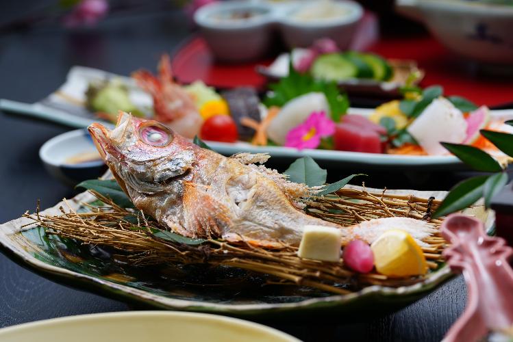 春の極上会席　のどぐろ塩焼き