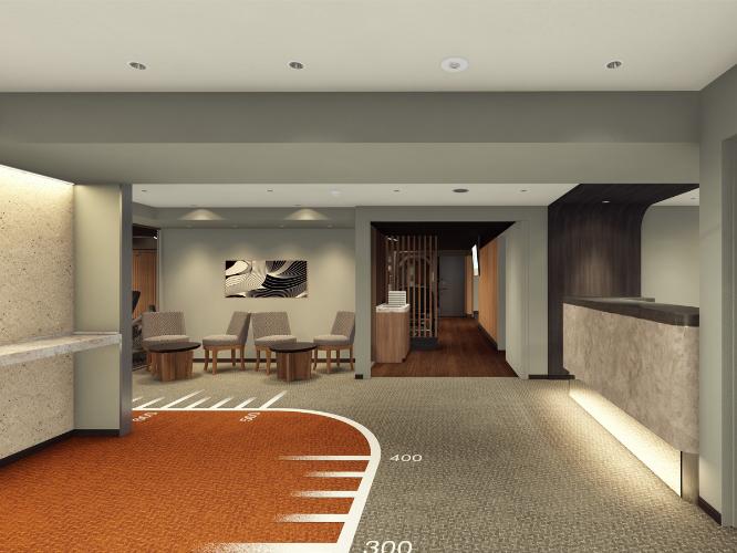 【ウェルネスクラブ】エントランス:レンタル(有料)や商品購入も可能です