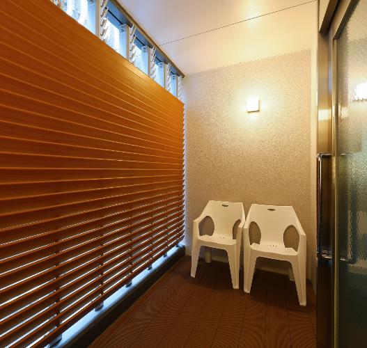 外気浴スペース