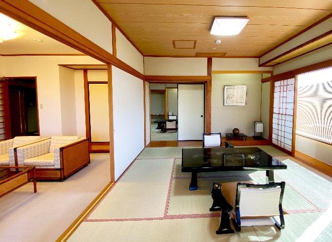 特別室（八雲）和室にお布団をご用意いたします