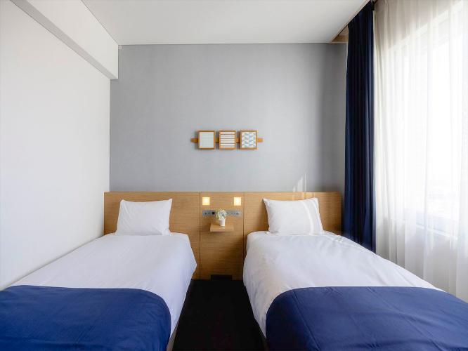 【カジュアルツイン】コンパクトで落ち着く空間。観光重視のふたり旅に最適です。