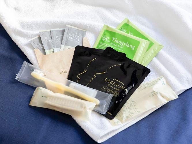 【アメニティ】入浴剤やフェイスマスクなどの癒しアイテムもございます。