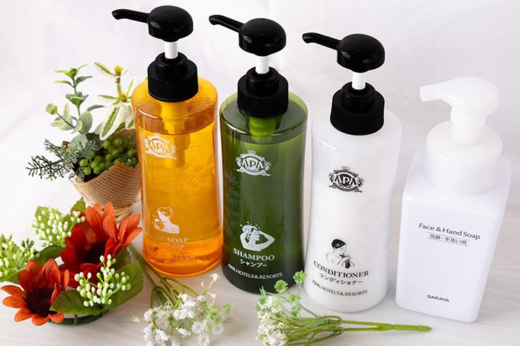 ■シャンプー・コンディショナー・ボディーソープをご用意。