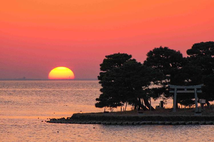 【松江市】宍道湖の夕景　～自動車で20分～