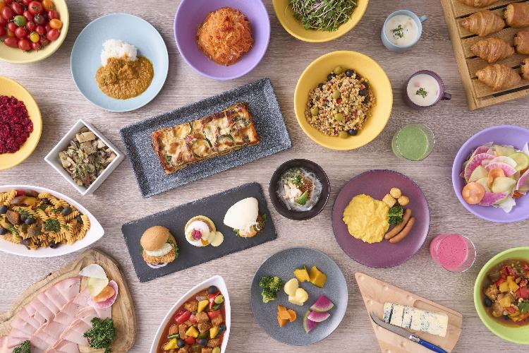 朝食ビュッフェの料理イメージ