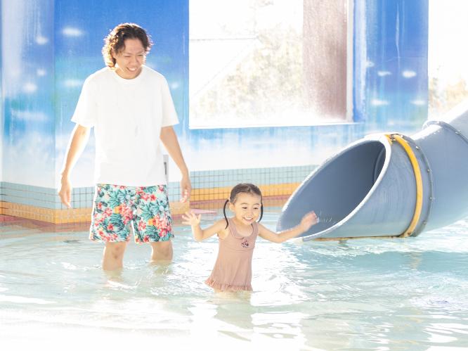 お子様用室内プール「アクアランド　ソンテ」で家族と、友達とみんなで楽しもう