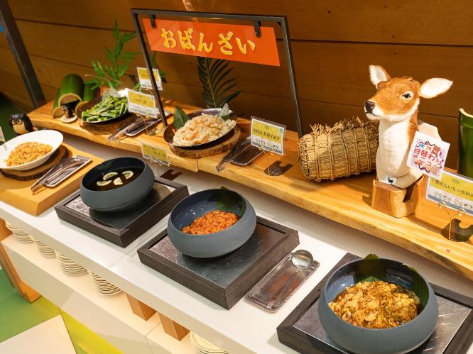 【夕食マルスコイバイキング】おばんざいコーナーの一例