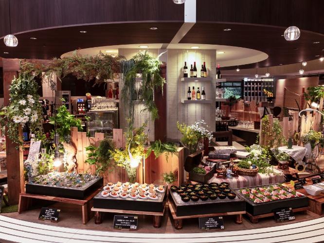 【ブッフェ一例】ワインなどのお酒によく合うお料理を揃えた「おつまみコーナー」